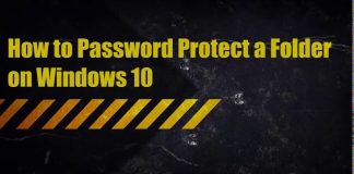 How To Password Protect a Folder or File in Windows 10 Password protect folder windows 10