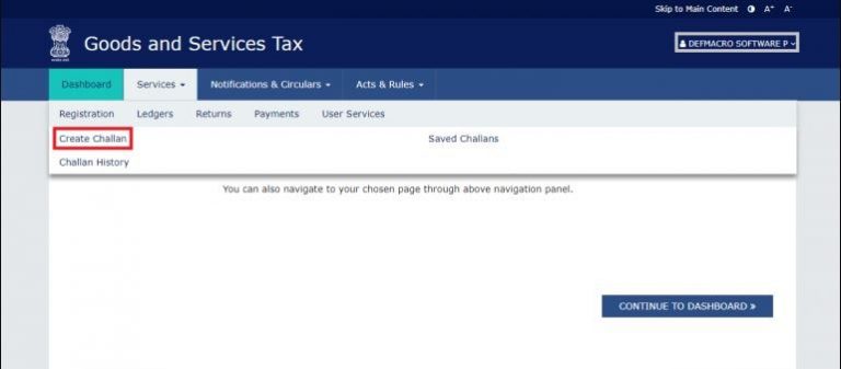 How to create GST Payment Challan Online - Mixarena